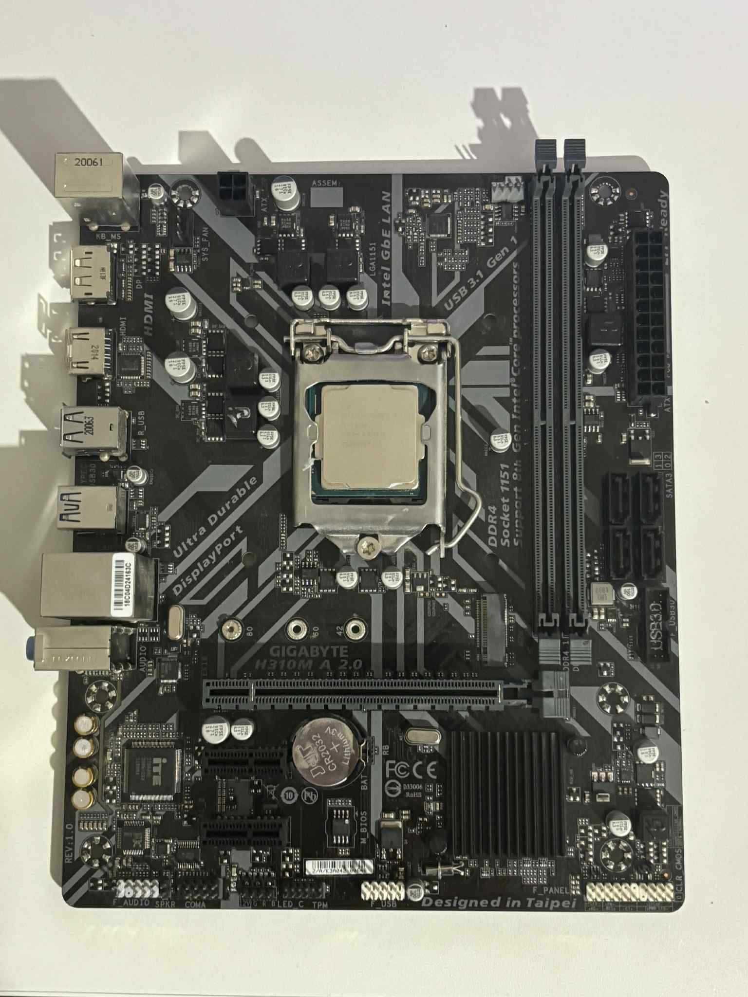 Płyta główna Gigabyte H310M A 2.0 + Procesor
