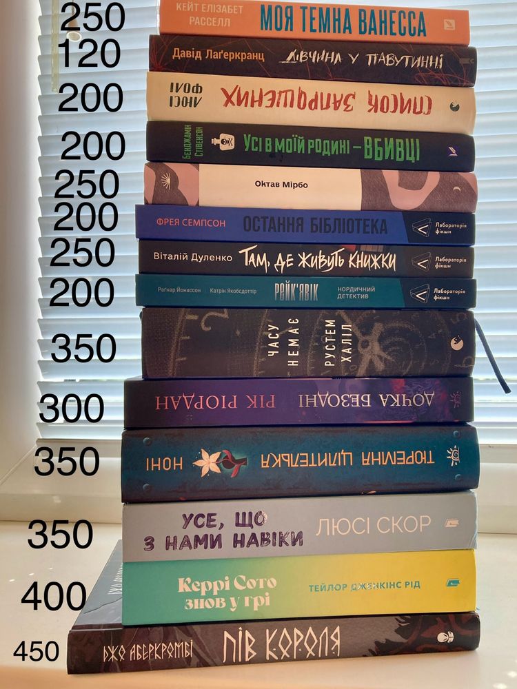 Продаю книги з власної бібліотеки
