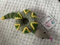 Wąż donut na szydelku rekodzieło amigurumi crochet hand made