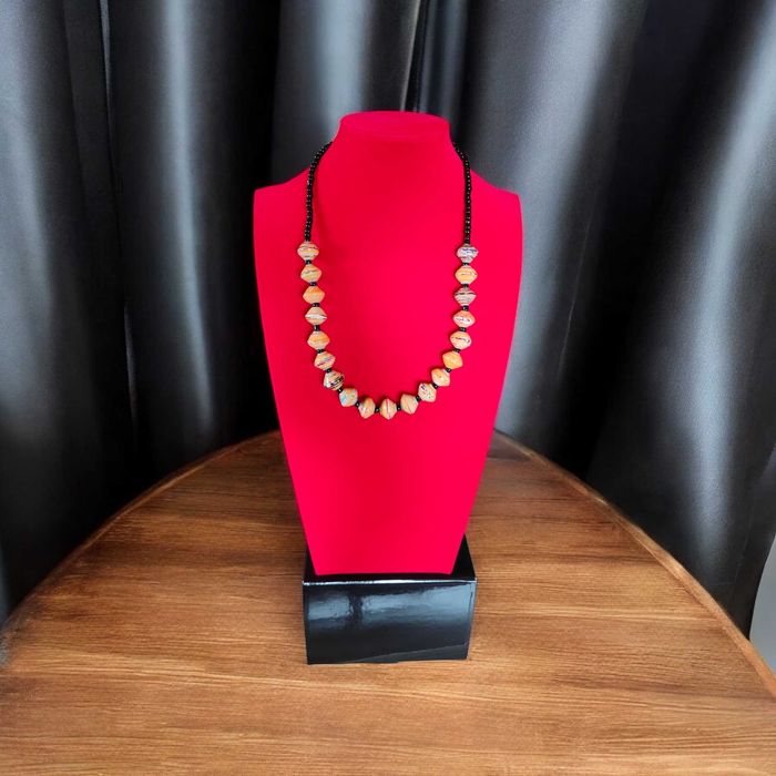 Naszyjnik - Ekologiczny, ręcznie robiony naszyjnik z Afryki [Uganda]