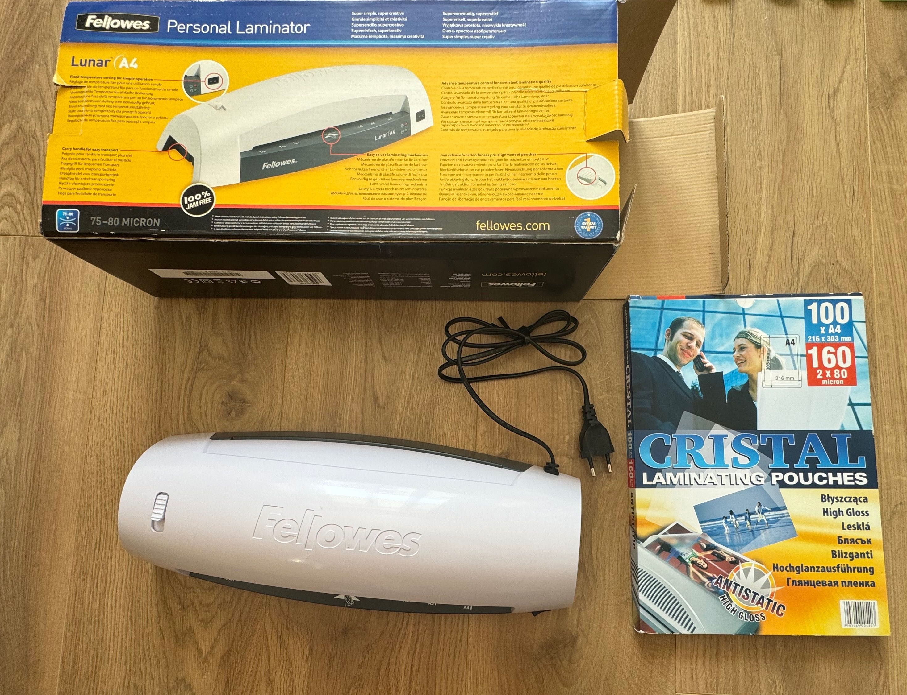 Laminator FELLOWES Lunar A4 Jak nowy