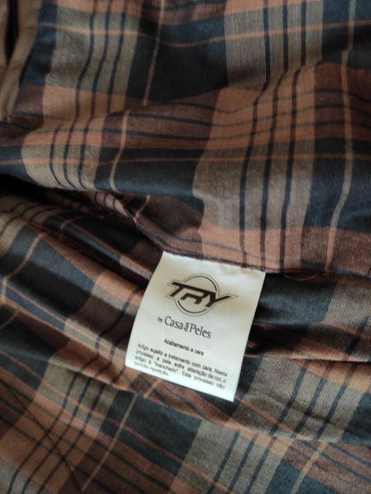 Casaco de pele genuína