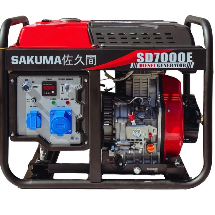 Дизельний генератор SAKUMA SD7000E - 5.5 кВт - електростартер - Японія