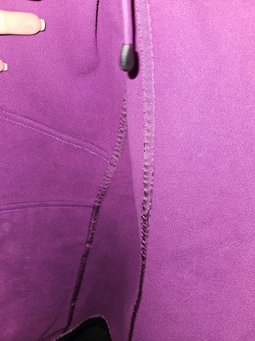 Kurtka Lucy czarna i fioletowa, sportowa zimowa narty