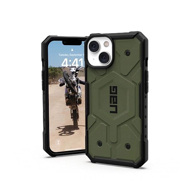 Etui UAG Pathfinder MagSafe do iPhone 14 Plus - zielone