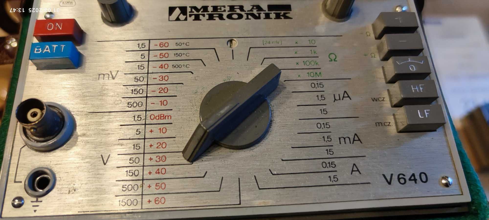 Miernik profesjonalny MeraTronik V640