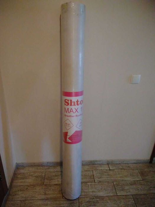 Мембрана супердифузійна Shtock MAX, щільність 115 г/м2, 75 м.кв