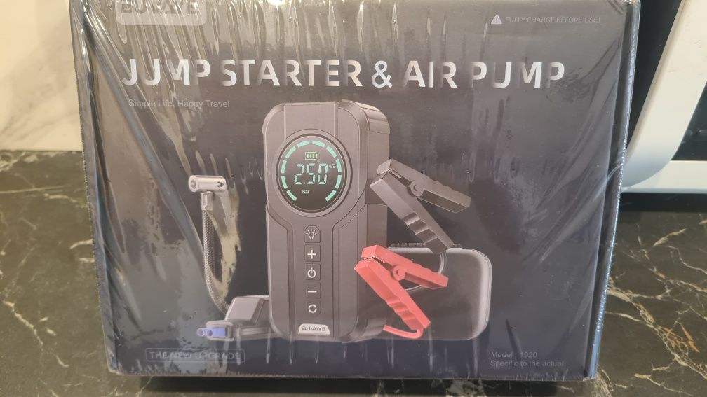 автомобільний Пусковий  +насос Jump starter 4в1