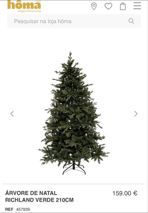 Árvore de Natal NOVA 210cm