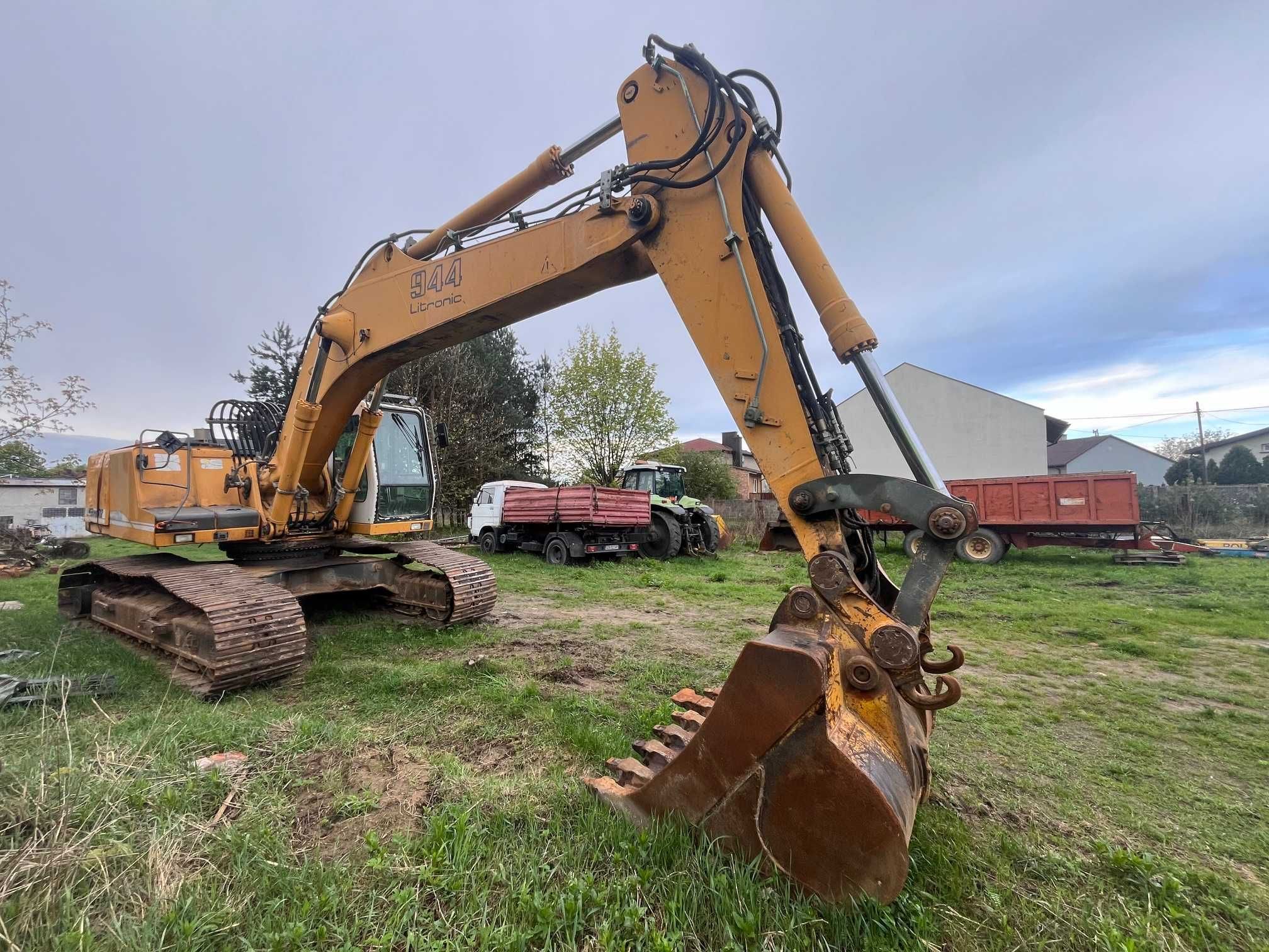 Wynajem Koparka Gąsienicowa LIEBHERR 944 Ładowarka LIEBHERR 566