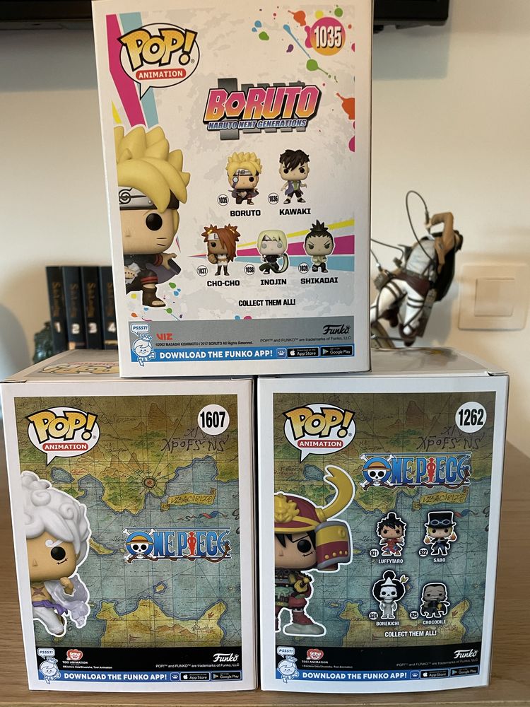 Vendo Funko Pop One piece e Boruto