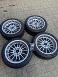 Felgi alu 17 cali BMW styling 32 oryginał 8J ET20 + nowe opony Dunlop