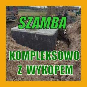 Szamba 4m3 zbiorniki betonowe Piwnica-ziemianka Kompleksowo z wykopem
