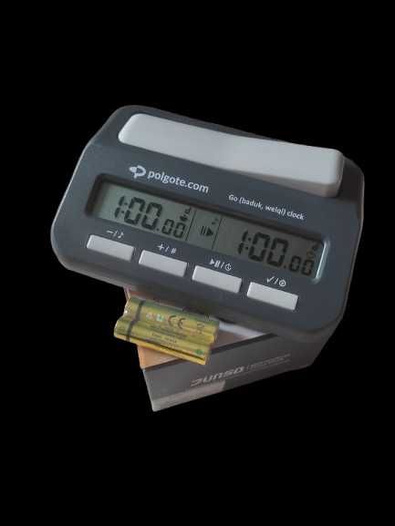 Turniejowy zegar szachowy "polgote" | 8 trybów | baterie gratis