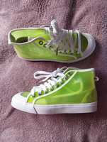 Adidas Nizza High W jelly signal green przezroczyste gumowe trampki 38