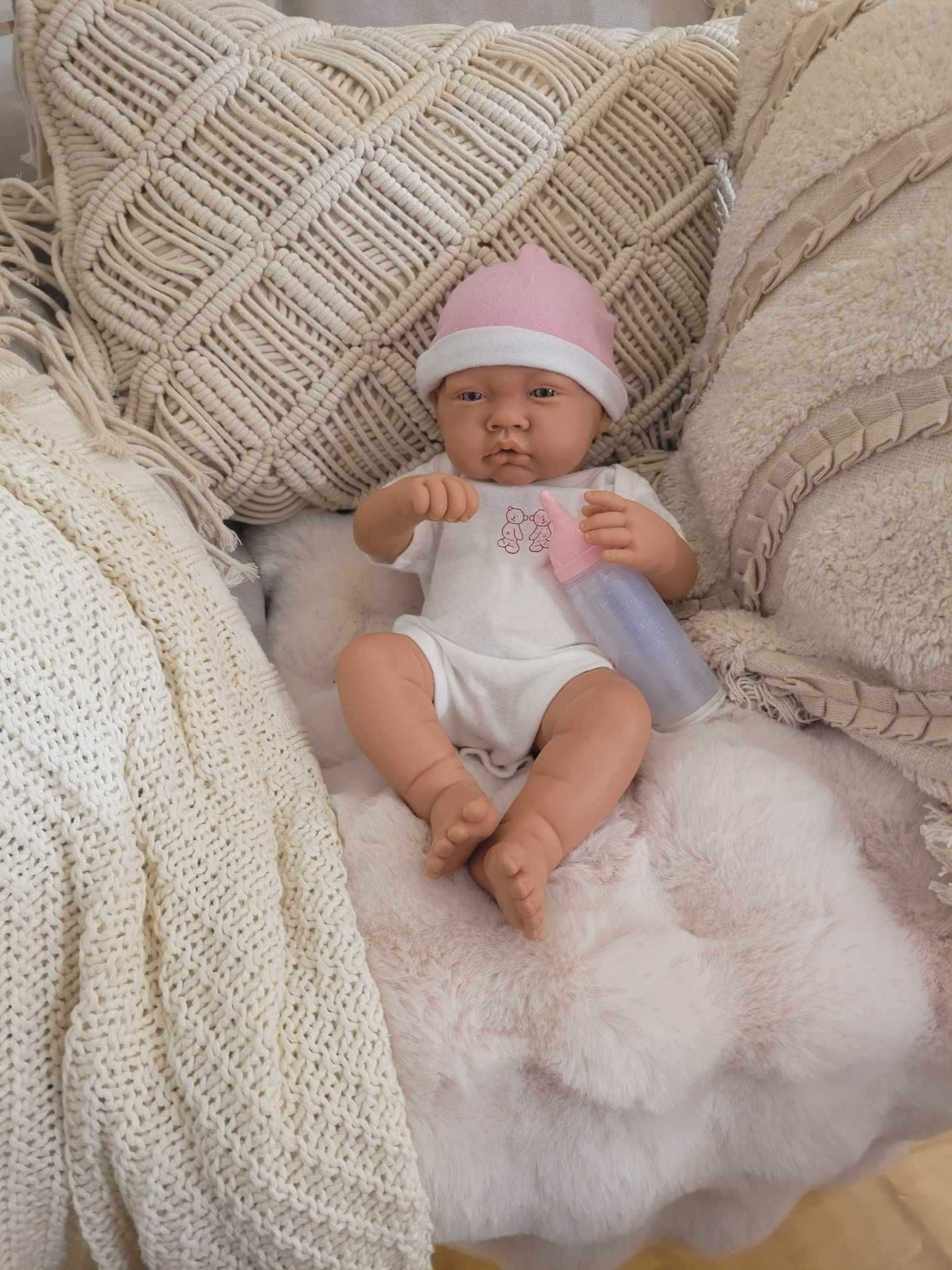 Ubranko dla lalki bobasa baby born 40-44cm body czapka butelka
