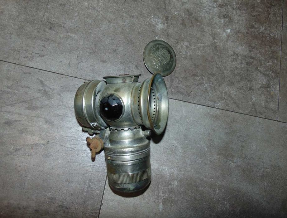 Secesja,mosiężna lampka do roweru,rower SOLAR