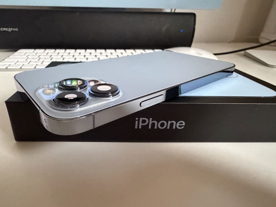 iPhone 13 Pro Max 256gb Sierra Blue Stan Idealny Bateria 100%