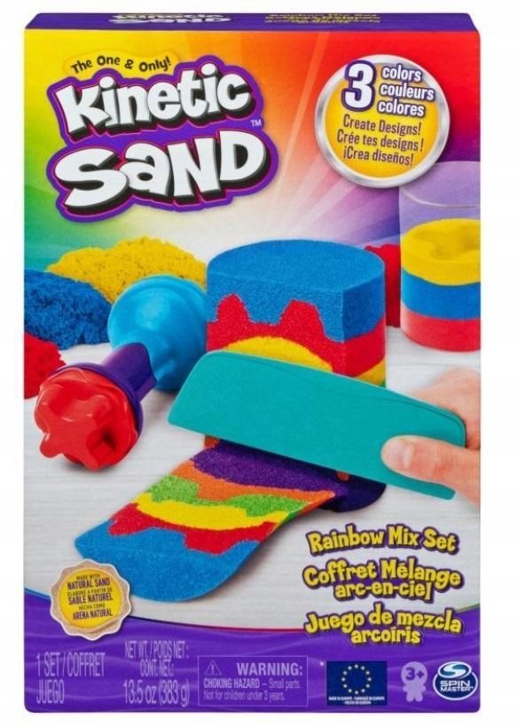 Kinetic Sand Zestaw Tęczowych Narzędzi 383g