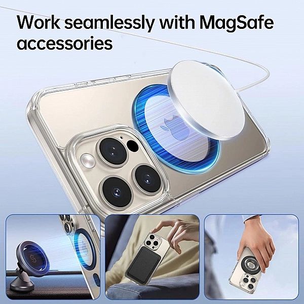 Ring Tech-Protect MMP-100 z MagSafe (2 szt.) - białe - czarne