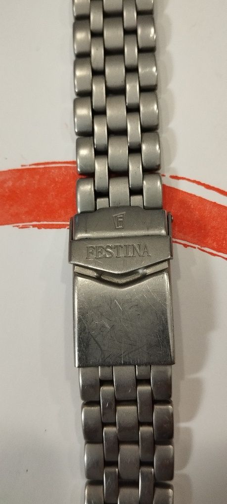 Браслет часов Festina винтаж нержавейка.