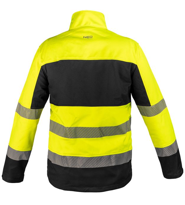 Kurtka robocza ostrzegawcza Softshell, żółta, rozmiar XXL