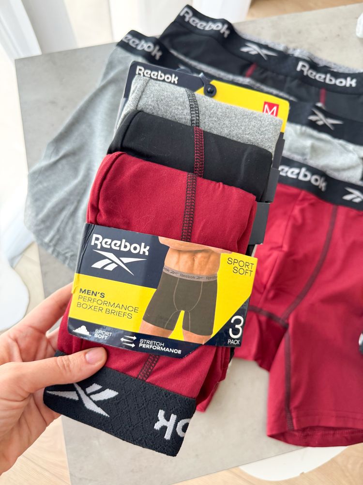 Чоловічі труси боксери Reebok,три шт упаковка.Оригінал.Мужские трусы