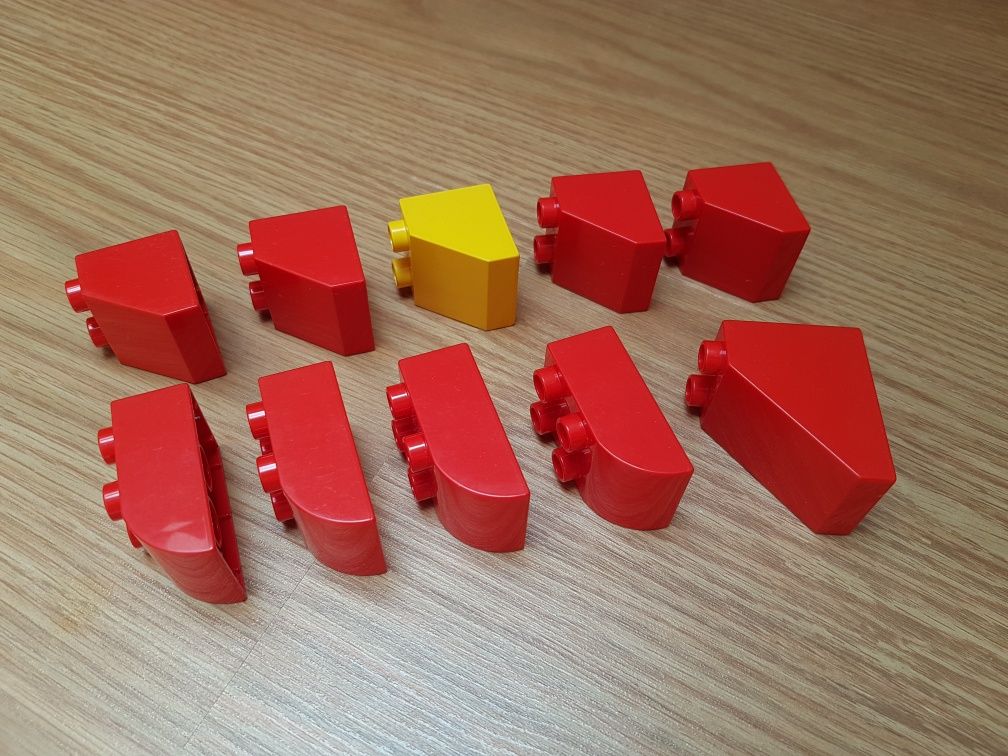 LEGO Duplo klocki różne dachy daszki uszy zestaw 10 szt.