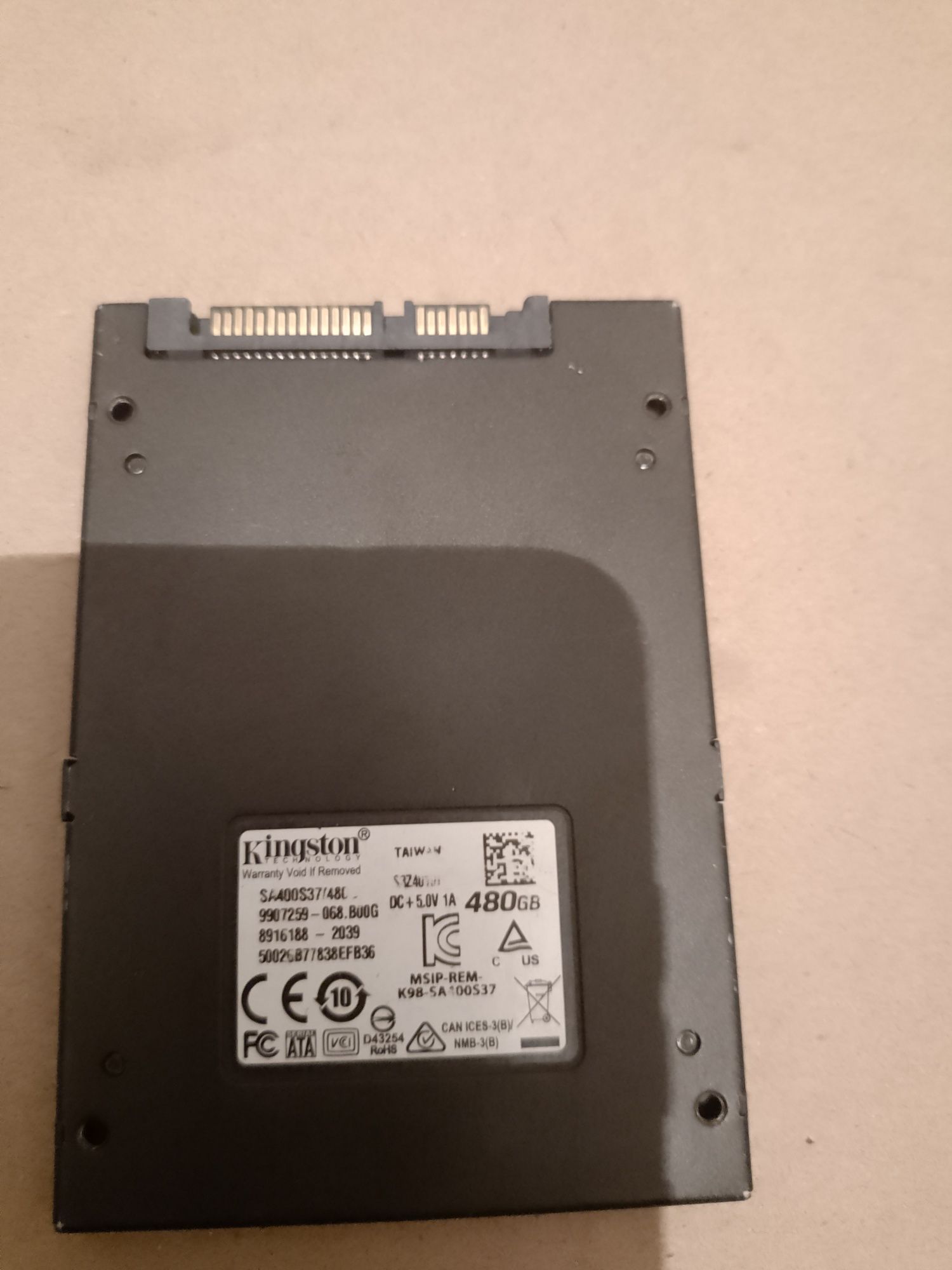 SSD Kingston 480. Hitachi HDD 1TB