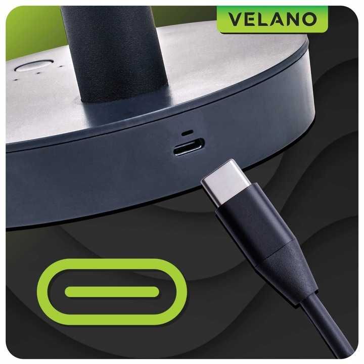 Wentylator biurkowy akumulatorowy wiatrak stołowy bezprzewodowy usb-c