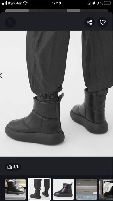 Натуральна шкіра кожа ботинки уггі Vagabond(37)