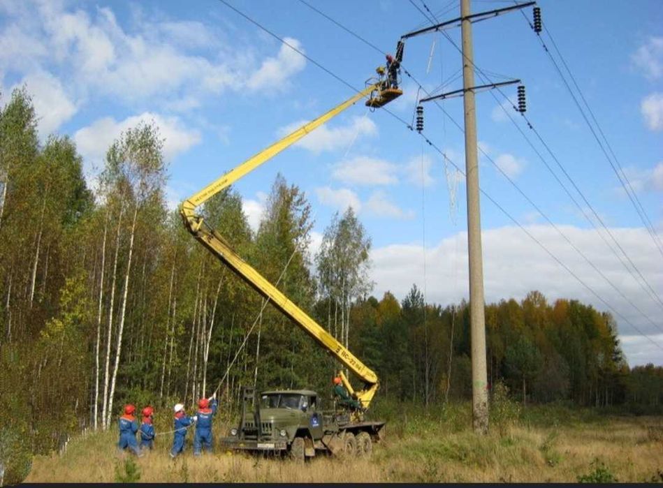 Монтаж СИП, Перенос опор ЛЭП, Столбы, Установка