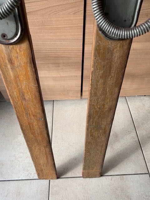 Stare drewniane narty ERBAHER wiązania KANDAHAR zabytek  unikat 175 cm