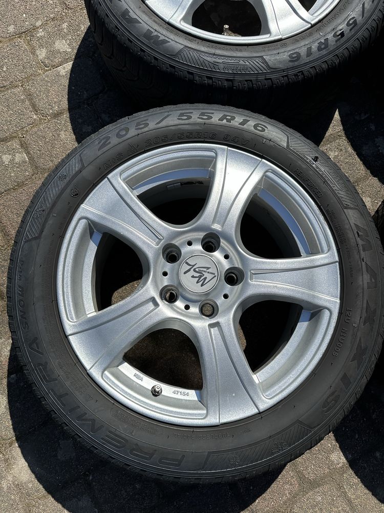 Alufelgi felgi koła MSL 205/55 R16 5x112 Vw Audi Skoda Dot 2022r