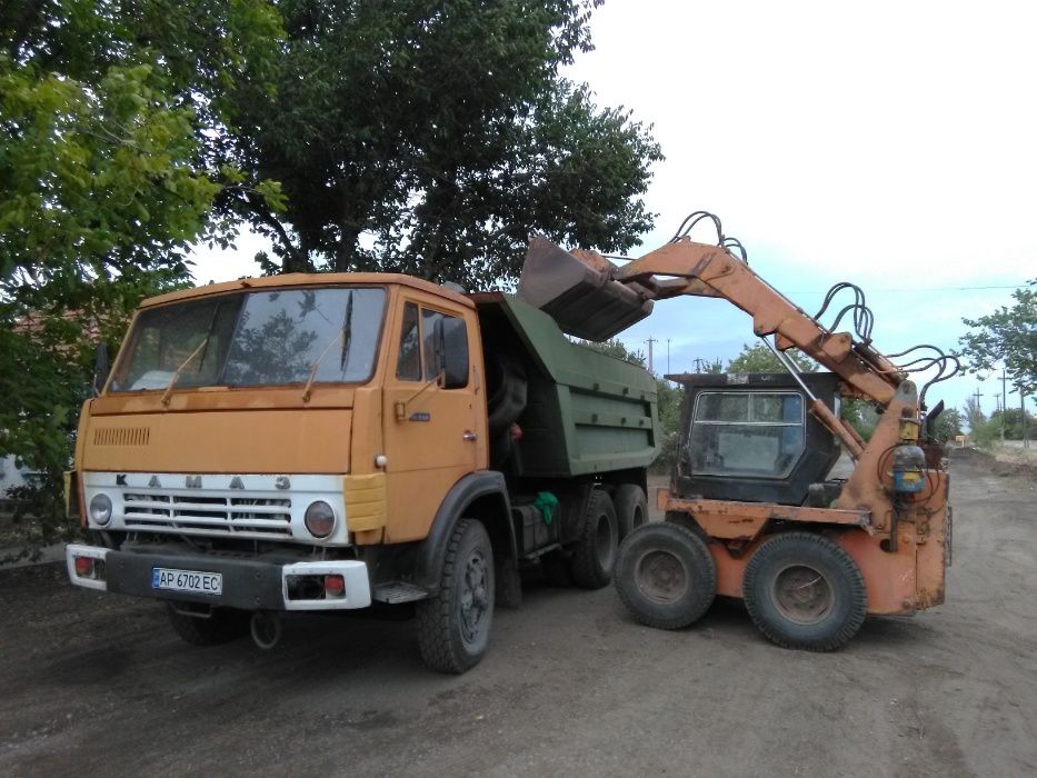 Вывоз мусора, песок, щебень, шлак, демонтаж минипогрузчик, экскаватор.