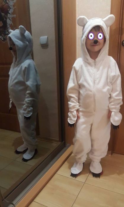 Костюм ведмедика білого, мишки