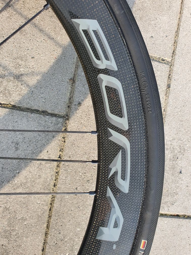 Koła Campagnolo bora one 50 disc dark label waga 1348gr.