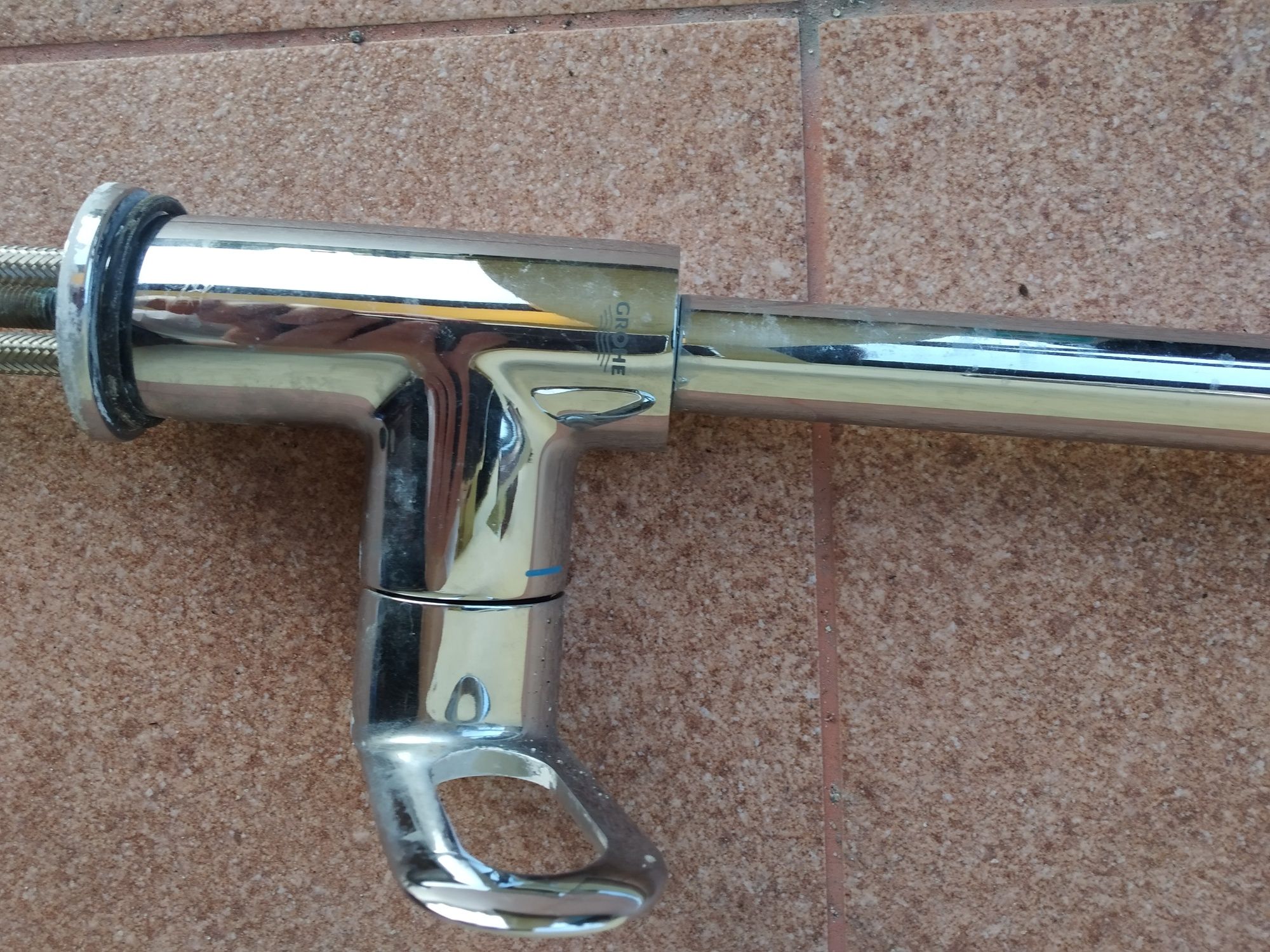 Bateria kuchenna grohe używana srebrna