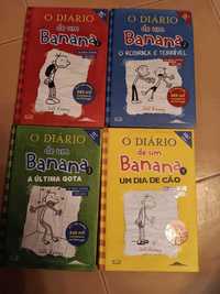 Primeiros 4 livros "diario de um banana"