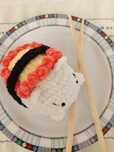 Maskotka Sushi Kotek, pluszowy kotek na szydełku, Crochet Sushi Cat