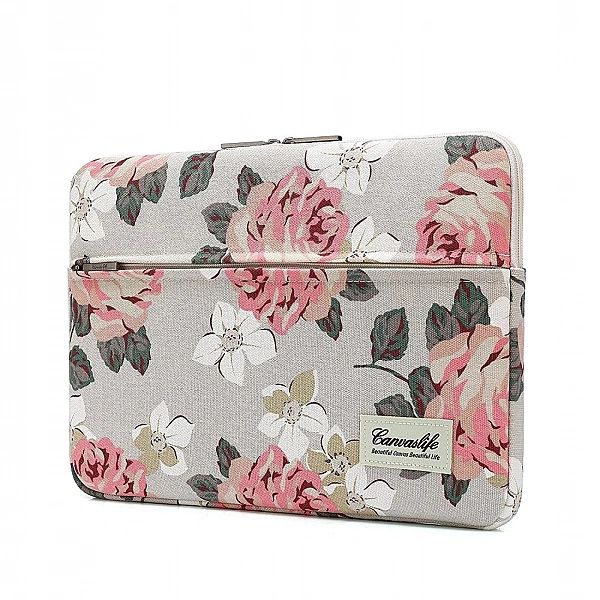 Etui do Laptopa 13-14" Canvaslife White Rose