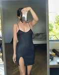 Sukienka imprezowa mini festival rave dress cut out