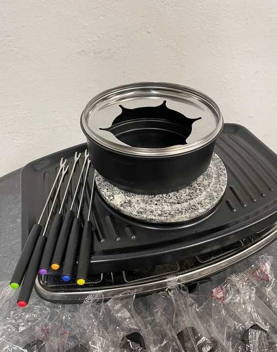 Grill elektryczny raclette i fodnue, 2w1 1100 W