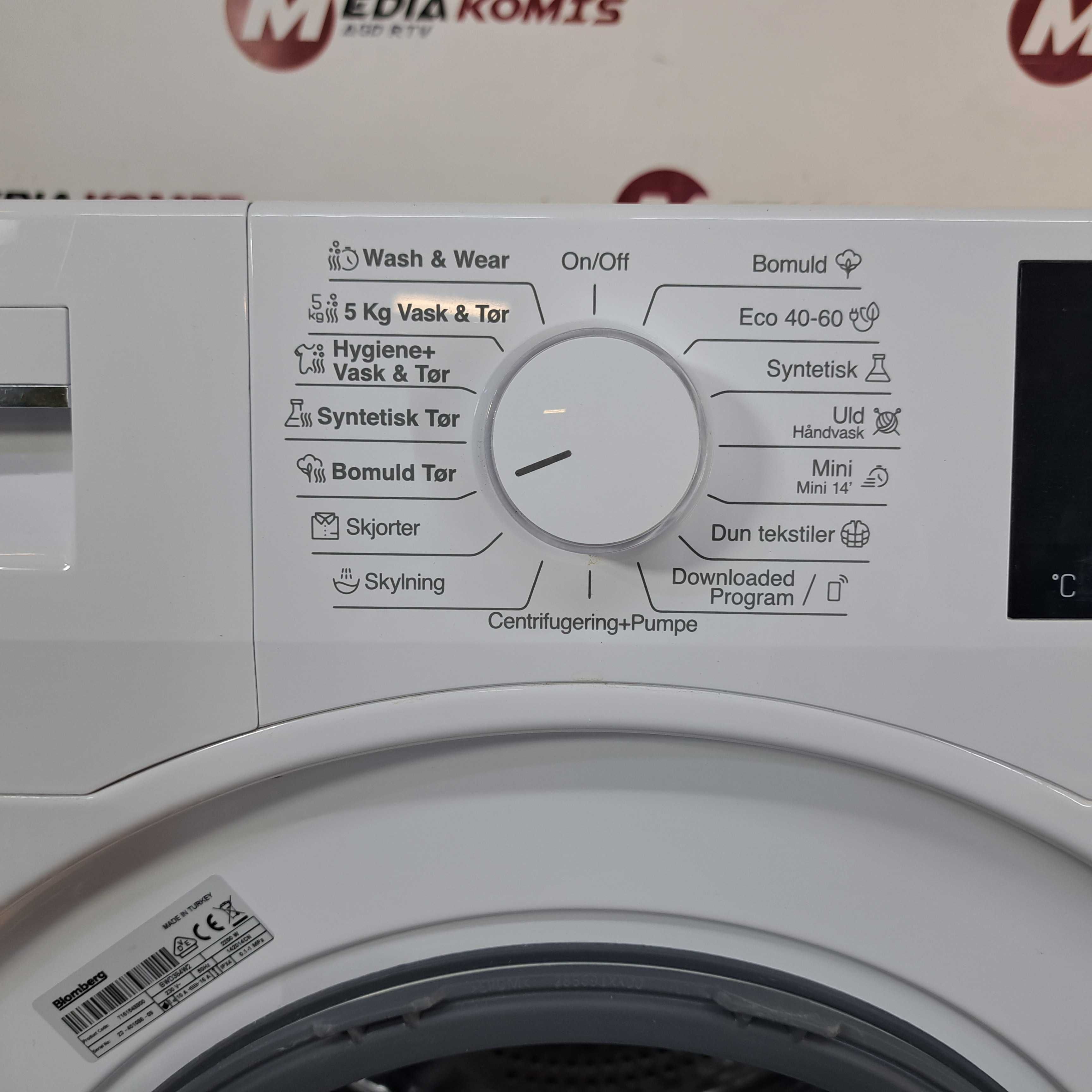 Pralko-Suszarka Blomberg BWD384W2 [12m-cy gwar] C/8-5kg/1400obr [8]