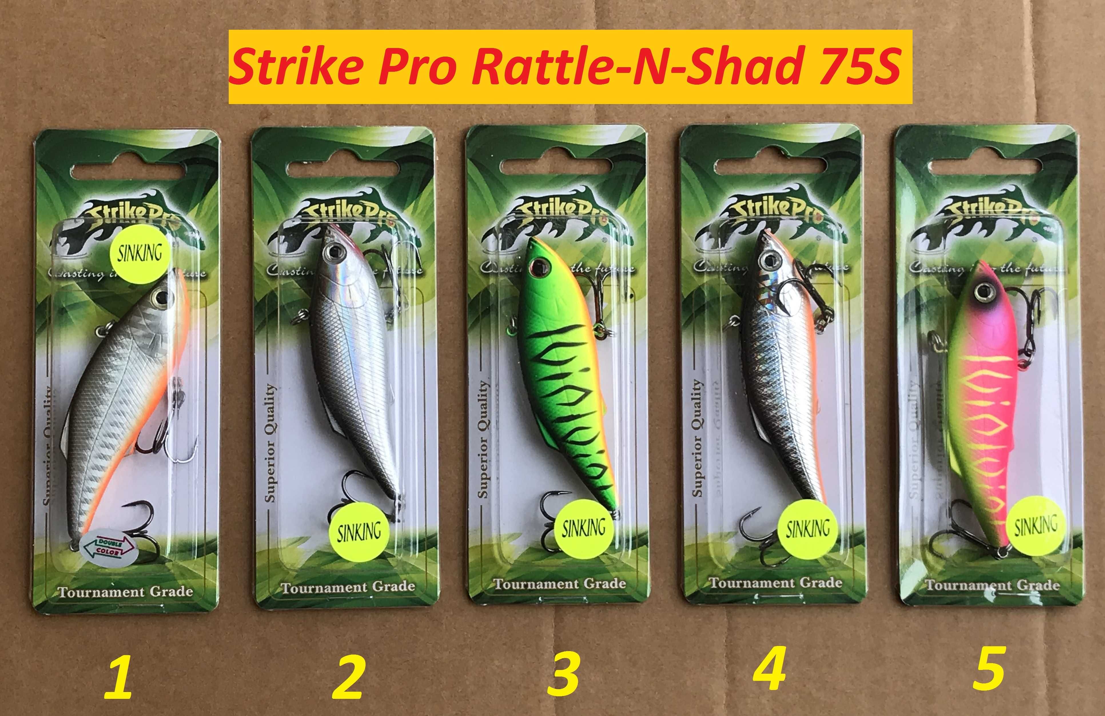 Воблеры Strike Pro Inquisitor, Chubby Crank, Flap Slap, Rattle-N-Shad