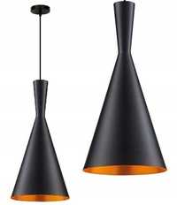 Lampa COSTA B czarna złota sufitowa wisząca loft