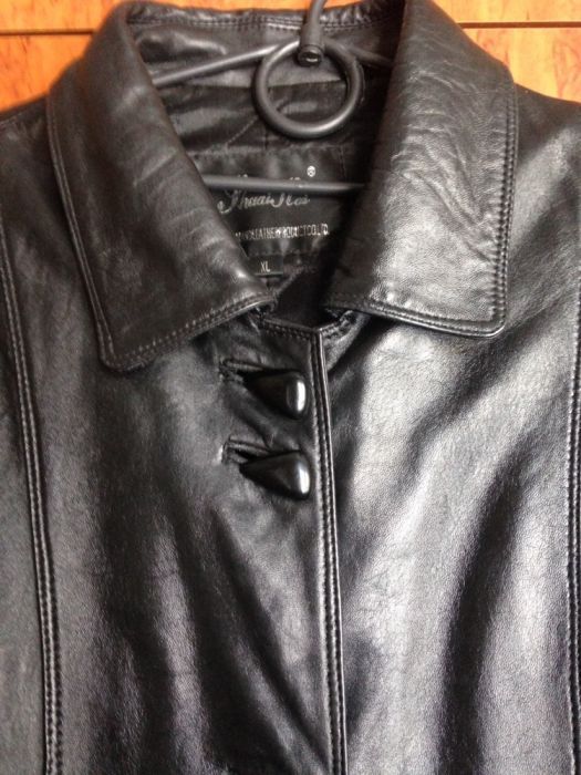 Кожаная куртка-пиджак