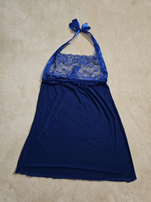 Camisa noite com renda