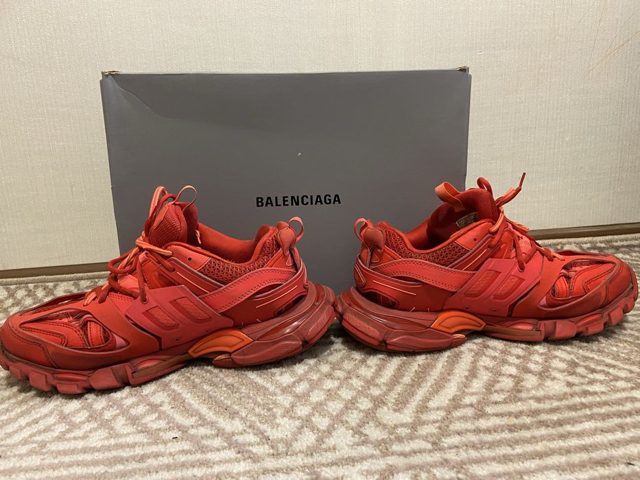 Кросовки balenciaga track full red
