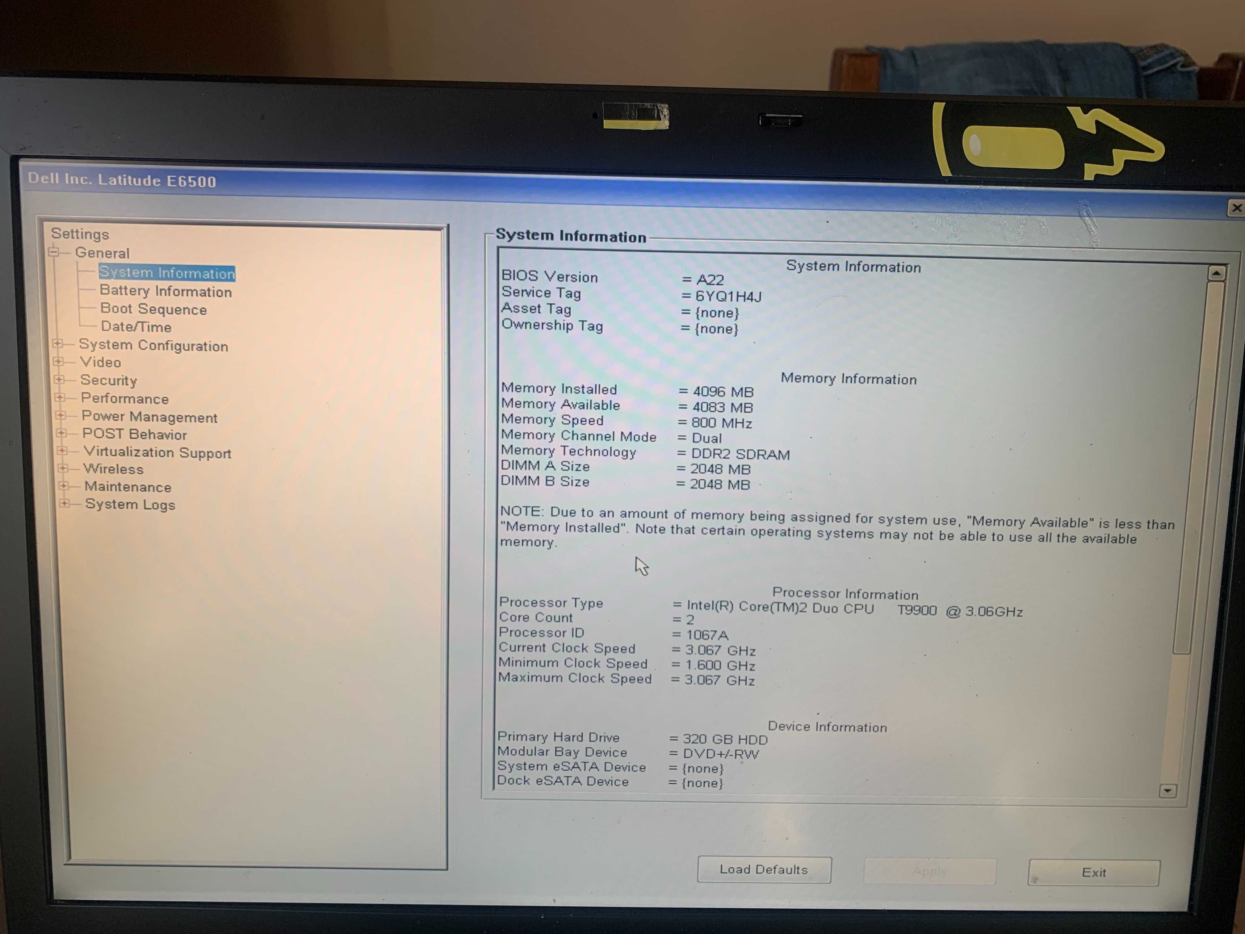Laptop DELL LATITUDE E6500 3.06GHz HDD 320 GB Podświetlana Klawiatura